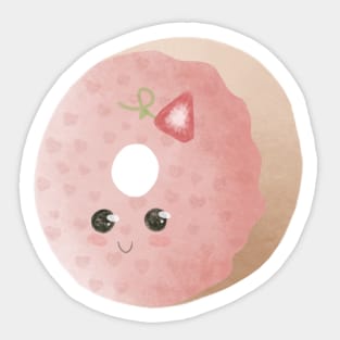 Pink Doughnut sticker Sticker